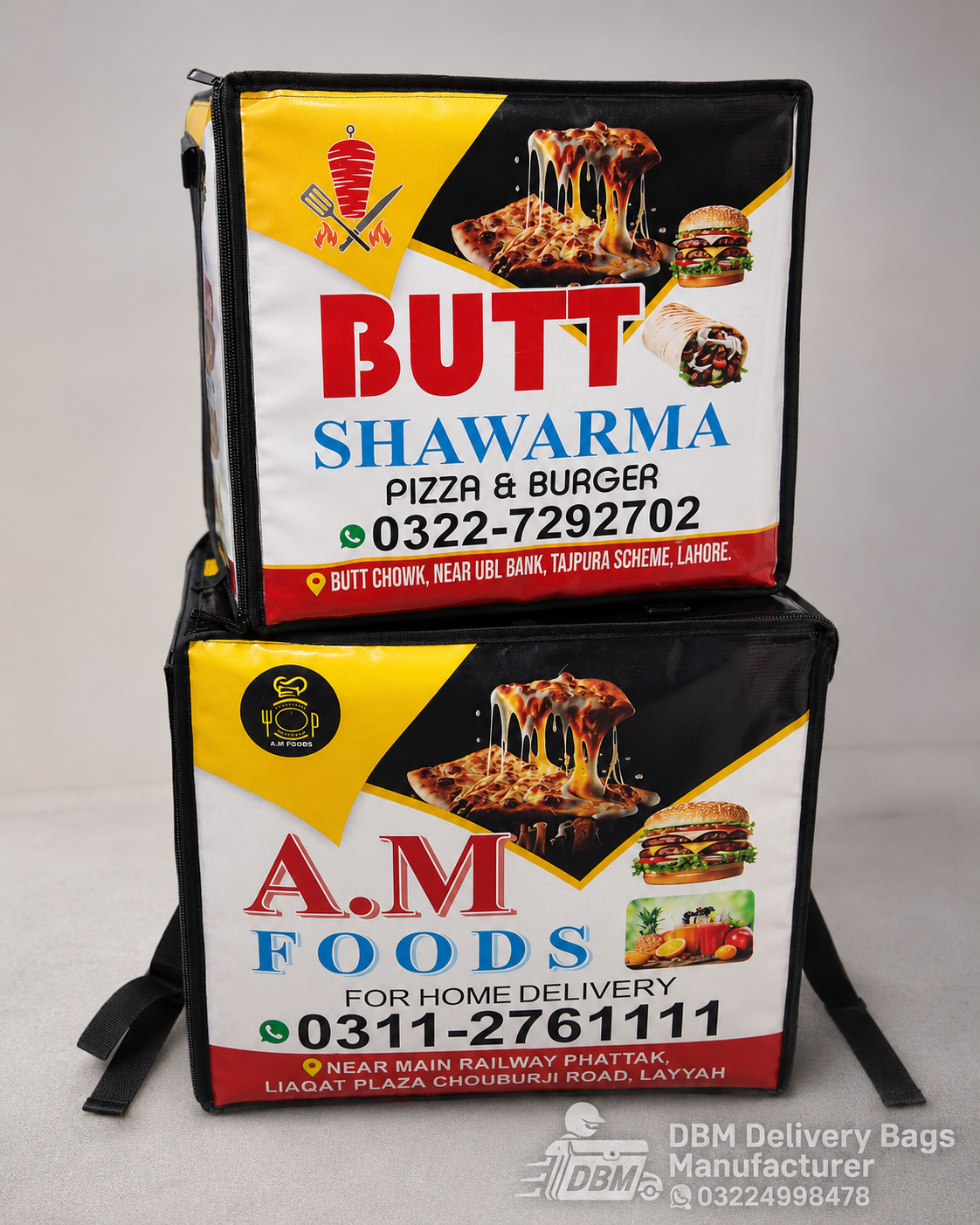 order delivery bags factory in Lahore