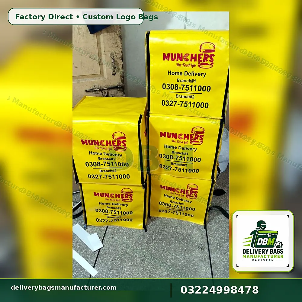 branded delivery bags factory
